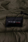 JOHN RICHMOND Quilted Jacket US40 IT54 L Padded Logo Print Full Zip Hooded gallery photo number 9