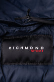 JOHN RICHMOND Quilted Jacket US40 IT54 L Padded Logo Print Full Zip Hooded gallery photo number 8