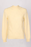 RRP €530 MALO Cashmere & Wool Jumper Size M Ananas Yellow Argyle Knit Mock Neck gallery photo number 1
