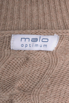 RRP€530 MALO Cashmere & Wool Jumper Size L Beige Thin Cable Knit Long-Sleeve gallery photo number 5