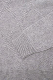 RRP €530 MALO Cashmere & Wool Jumper Size L Melange Thin Knit Argyle Mock Neck gallery photo number 3