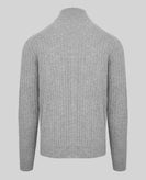 RRP€465 MALO Cashmere & Wool Cardigan Size L Grey Melange Effect Button Front gallery photo number 2