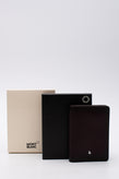 RRP€265 MONTBLANC MEISTERSTUCK SFUMATO Burnished Leather Card Wallet Logo gallery photo number 1