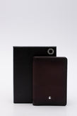 RRP€265 MONTBLANC MEISTERSTUCK SFUMATO Burnished Leather Card Wallet Logo gallery photo number 3