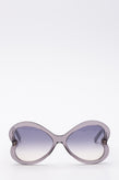 RRP€250 CHLOE CE764S Butterfly Sunglasses Gradient Transparent Frame Logo gallery photo number 1
