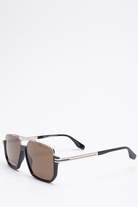 RRP€300 MARC JACOBS MARC 413/S Square Pilot Sunglasses Cut Out Tinted Lenses