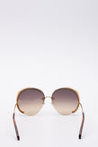 RRP€350 CHLOE CE174S Round Rimless Sunglasses Gradient Tortoiseshell Tips gallery photo number 4