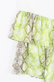 GAIALUNA PRECIOUS Satin Tiered Skirt Size 36 / 12Y / 140CM Snakeskin Print gallery photo number 3