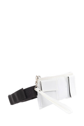 RRP €330 MM6 MAISON MARGIELA Bum Clutch Bag Patched Wristlet Strap Zipped gallery photo number 2