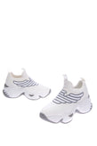 RRP €365 EMPORIO ARMANI Knitted Sneakers EU 36 UK 3 US 5 Extralight Thick Sole gallery photo number 1