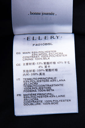 RRP €1980 ELLERY Blazer Jacket Size AU 10 M Wool Blend Silk Lined Ruffle Sleeves gallery photo number 8