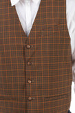 RRP €245 BOTTEGA MARTINESE Wool Waistcoat Size IT 50 / L Marzotto Fabric Plaid gallery photo number 6