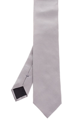 RRP €160 ERMENEGILDO ZEGNA Silk Necktie Striped Classic Length Made in Italy