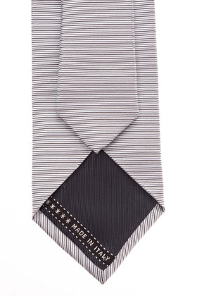 RRP €160 ERMENEGILDO ZEGNA Silk Necktie Striped Classic Length Made in Italy gallery photo number 4