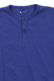 8 KIDS Henley Top Size 12Y Blue Short Sleeve Crew Neck Made in Portugal gallery photo number 3