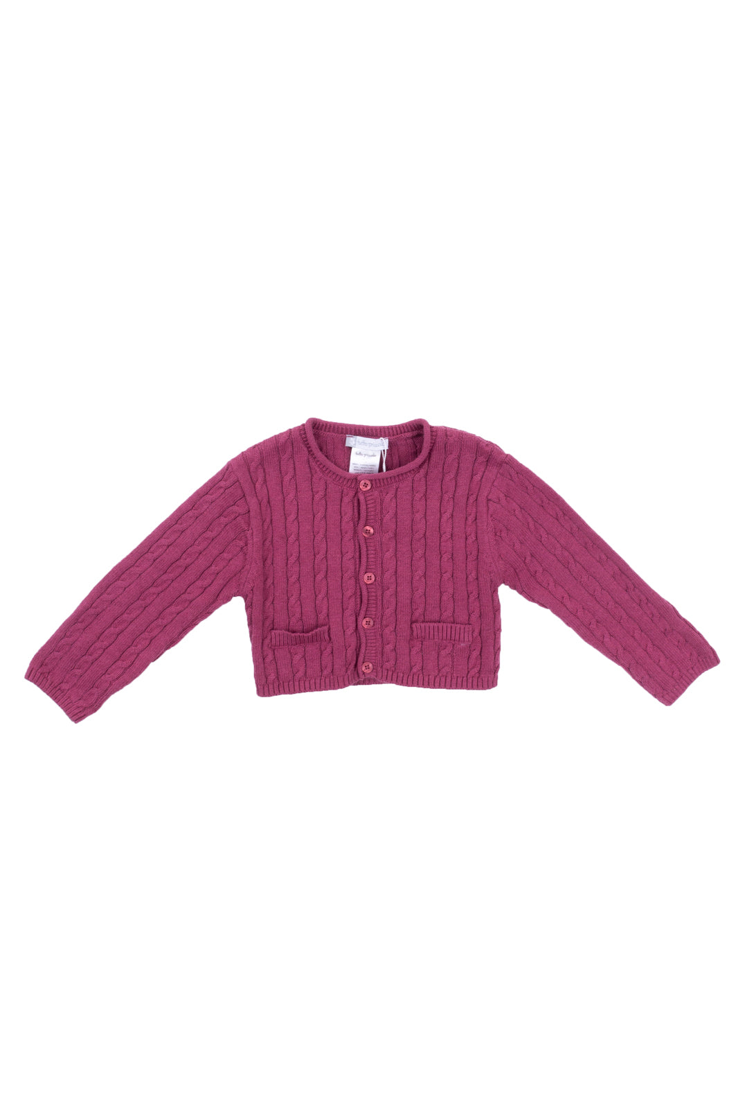 TUTTO PICCOLO Cardigan Size 18M / 80CM Angora Wool Blend Cable Knit Button Front gallery main photo