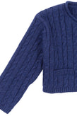 TUTTO PICCOLO Cardigan Size 12M / 74CM Angora Wool Blend Cable Knit Button Front gallery photo number 3