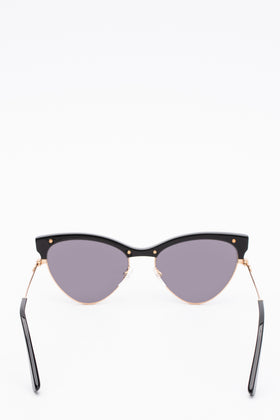 RRP €265 MOSCHINO MOS068/S Cat Eye Sunglasses Two Tone Frame Lightly Mirrored gallery photo number 4