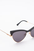 RRP €265 MOSCHINO MOS068/S Cat Eye Sunglasses Two Tone Frame Lightly Mirrored gallery photo number 6