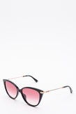 RRP€230 MOSCHINO MOS069/S Butterfly Sunglasses Gradient Thin Temples Logo Sides gallery photo number 2
