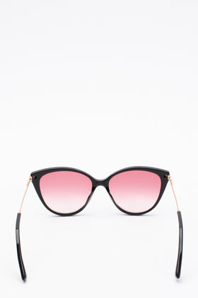 RRP€230 MOSCHINO MOS069/S Butterfly Sunglasses Gradient Thin Temples Logo Sides gallery photo number 4