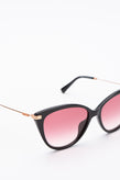 RRP€230 MOSCHINO MOS069/S Butterfly Sunglasses Gradient Thin Temples Logo Sides gallery photo number 6