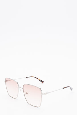RRP €220 MOSCHINO MOS072/G/S Oversized Square Sunglasses Teddy Bear Pink Lenses