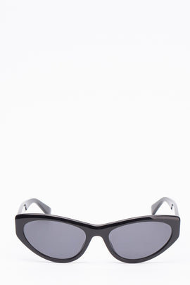RRP €240 MOSCHINO MOS077/S Cat Eye Sunglasses Logo Sides Glossy Frame