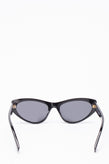 RRP €240 MOSCHINO MOS077/S Cat Eye Sunglasses Logo Sides Glossy Frame gallery photo number 4
