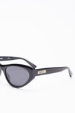RRP €240 MOSCHINO MOS077/S Cat Eye Sunglasses Logo Sides Glossy Frame gallery photo number 5