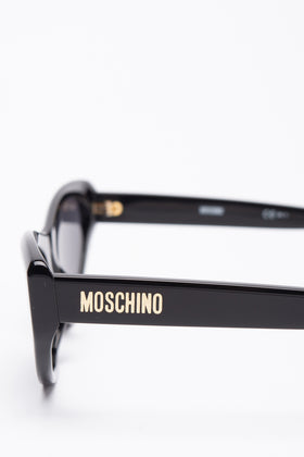 RRP €240 MOSCHINO MOS077/S Cat Eye Sunglasses Logo Sides Glossy Frame gallery photo number 6