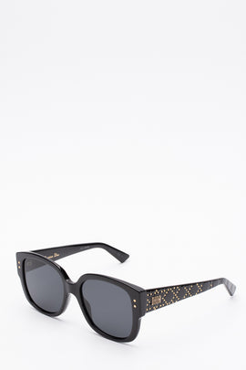 RRP€410 DIOR LADYDIORSTUDS Butterfly Sunglasses Studded Cannage Motif Temples