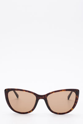 RRP€165 LOVE MOSCHINO MOL036/S Cat Eye Sunglasses Tortoiseshell Glossy Frame