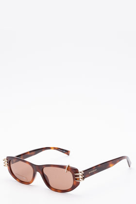 RRP €305 GIVENCHY GV7176/S Butterfly Sunglasses Tortoiseshell  Pierced Detailing gallery photo number 1