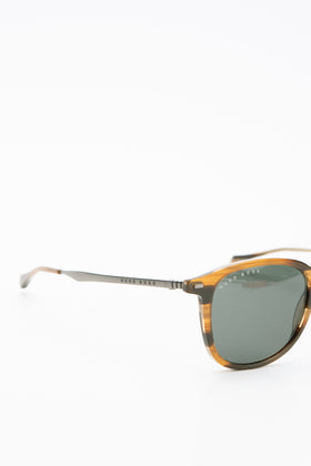 RRP€280 BOSS HUGO BOSS 1094/S Square Butterfly Sunglasses Tinted Titanium Temple gallery photo number 5