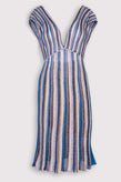 RRP €760 M MISSONI COLLECTION Knitted Empire Line Dress US4 IT40 S Striped Lame gallery photo number 1