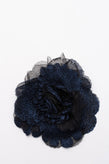 RRP€150 MISSONI Mesh Flower Desing Brooch Lame Effect Two Tone Unfinished Edges gallery photo number 2
