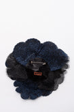 RRP€150 MISSONI Mesh Flower Desing Brooch Lame Effect Two Tone Unfinished Edges gallery photo number 3