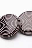 RRP€240 MISSONI Round Shape Clip-On Earrings Engraved Spiral Made in Italy gallery photo number 5