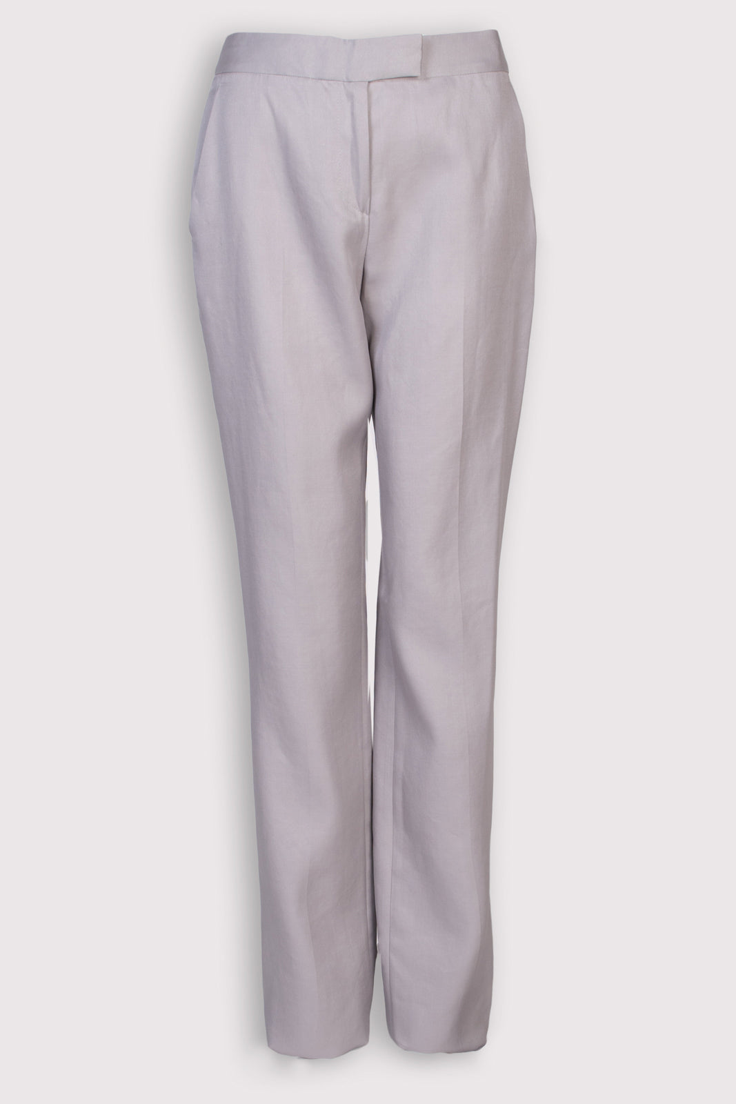 RRP €910 MISSONI Trousers US4 IT40 S Grey Flat Front Straight Leg Made in Italy gallery main photo