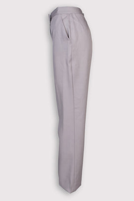 RRP €910 MISSONI Trousers US4 IT40 S Grey Flat Front Straight Leg Made in Italy
