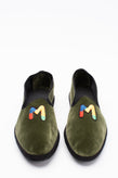 RRP€300 M MISSONI Velour Slip On Shoes US11 EU44 UK10 Embroidered M Round Toe gallery photo number 1