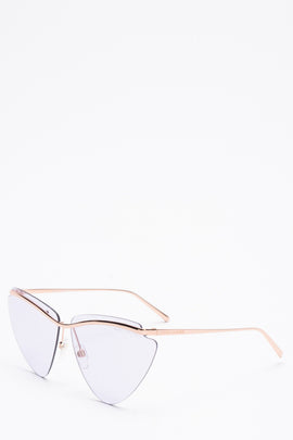 RRP €250 MARC JACOBS 453/S Triangle Cat Eye Sunglasses Glittered Lense Rimless