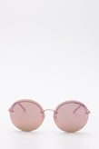 RRP €190 MARC JACOBS MARC 406/G/S Round Sunglasses Rimless Mirrored Lenses gallery photo number 2