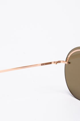 RRP €190 MARC JACOBS MARC 406/G/S Round Sunglasses Rimless Mirrored Lenses gallery photo number 8