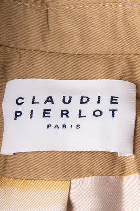 RRP€495 CLAUDIE PIERLOT Gab Trench Coat US8 FR40 L Beige Double Breasted Belted gallery photo number 7