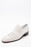 RRP €702 VICTORIA BECKHAM Leather Flat Shoes US8 UK5 EU38 Woven Made in Italy gallery photo number 2