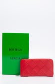 RRP€790 BOTTEGA VENETA Intreccio Leather Clutch Wallet Card Pockets Zip Around gallery photo number 1