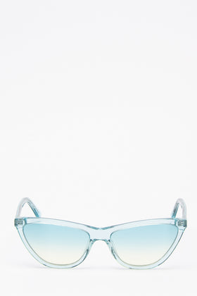 RRP€130 LOVE MOSCHINO MOL021/S Cat Eye Sunglasses Transparent Glitter Frame gallery photo number 1