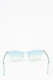 RRP€130 LOVE MOSCHINO MOL021/S Cat Eye Sunglasses Transparent Glitter Frame gallery photo number 4